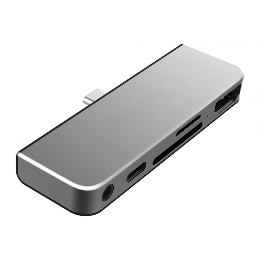 Onearz Mobile Gear Adap USB-C 5 en 1 iPad Pro HDMI4K+USB-C+SD+mSD+Audio Silver n°1