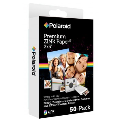 Polaroid Zink 2x3" Papier pour appareil photo numérique instantané & imprimante Polaroid - 50 pack