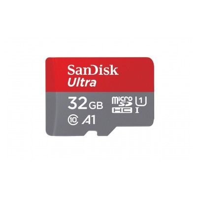 Carte Mémoire microSDHC SanDisk Ultra 32 Go Classe 10 pour Android avec  Vitesse de lecture Allant jusqu'à 80 Mo/s + Adaptateur SD