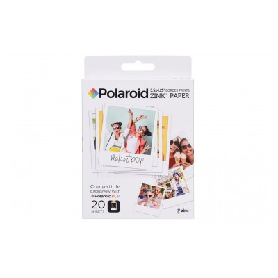 Polaroid Papier photo Zink 3X4 pour appareil photo numérique instantané Polaroid POP (20 photos)