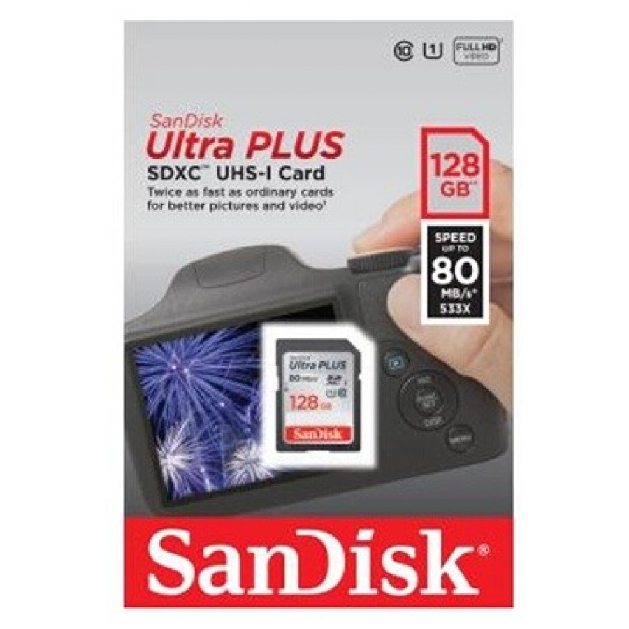 Sandisk SDXC ULTRA PLUS 128Go