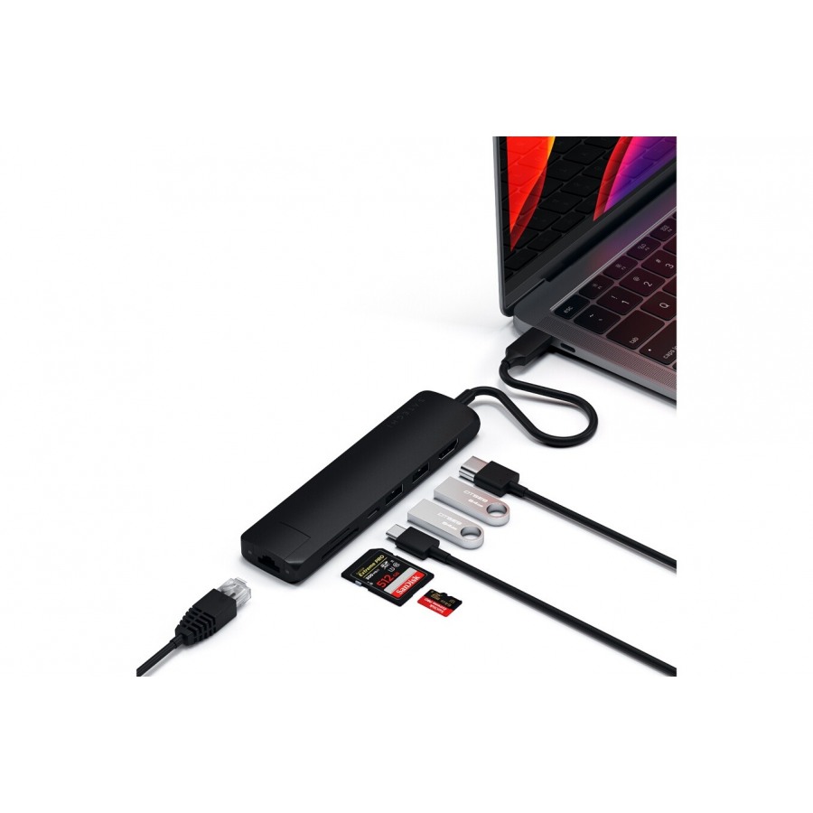 Satechi HUB USB C 7 EN 1 NOIR n°6