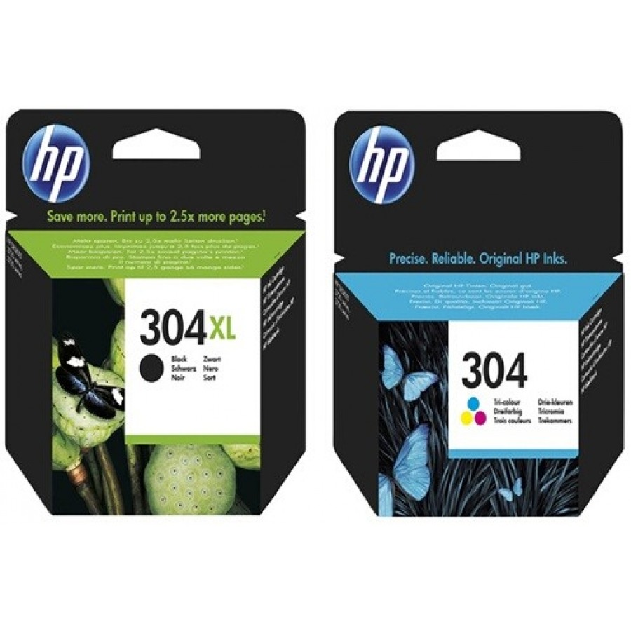 Hp PACK 304 XL NOIR + COULEURS