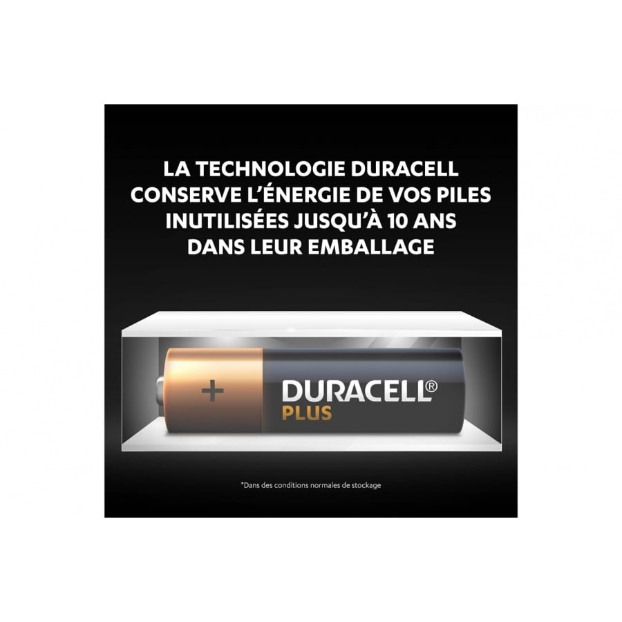 Duracell Pack de 4 piles alcalines AA Duracell Plus, 1,5V LR06 n°3