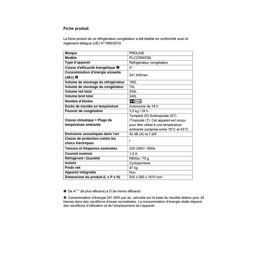 Proline PLC235WDSL n°3