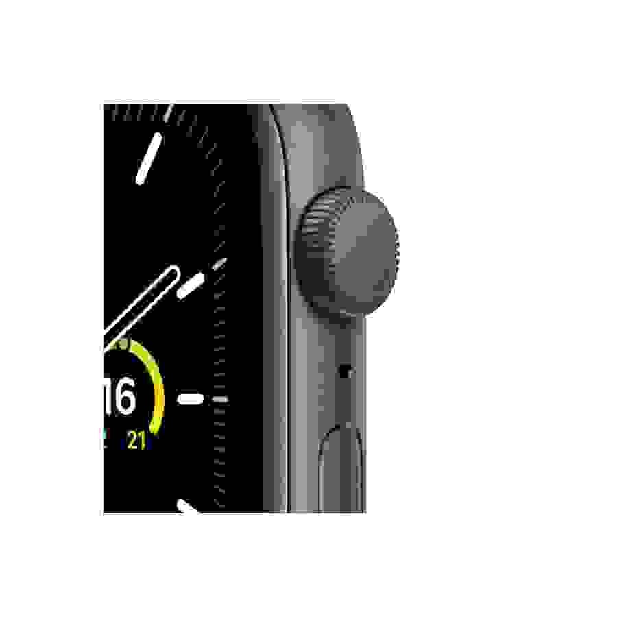 Apple Watch SE GPS, 44mm boitier aluminium gris sidéral avec bracelet sport noir n°2