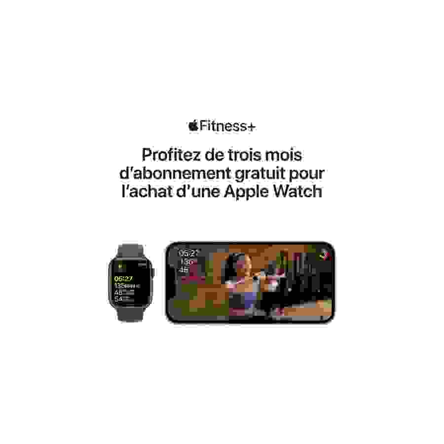 Apple Watch Series 7 GPS, boîtier Aluminium Vert 41mm avec Bracelet Sport Trèfle n°10