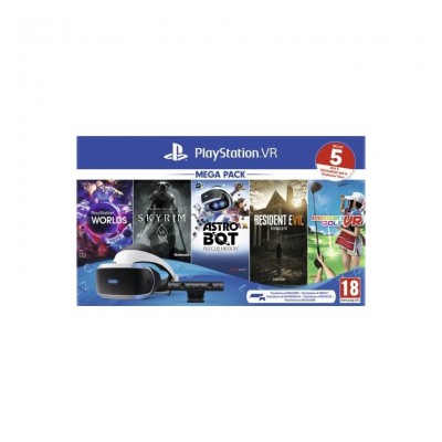 Casque de réalité virtuelle Sony  Pack playstation 4 psvr megapack 2 - 5 jeux
