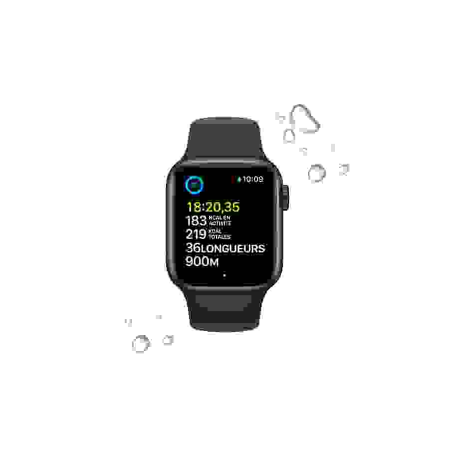 Apple Watch SE GPS 2eme generation, boîtier alumininium Minuit 40mm Bracelet Sport Minuit n°4