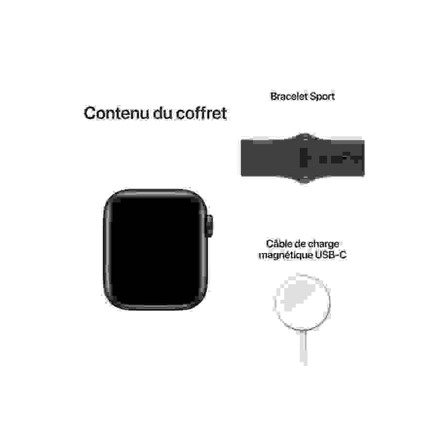 Apple Watch SE GPS 2eme generation, boîtier alumininium Minuit 40mm Bracelet Sport Minuit n°8