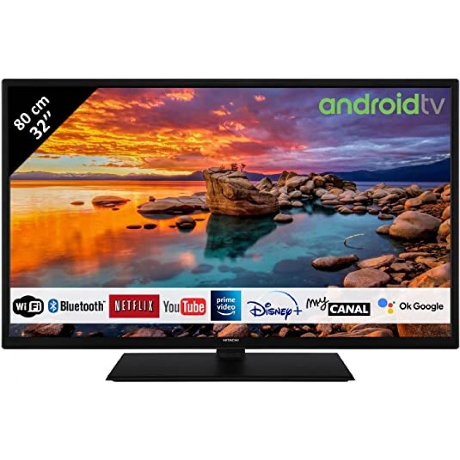 TELEVISEUR LED 32" HITACHI 32FB32HAE4350 SMART TV FULL HD ANDROID