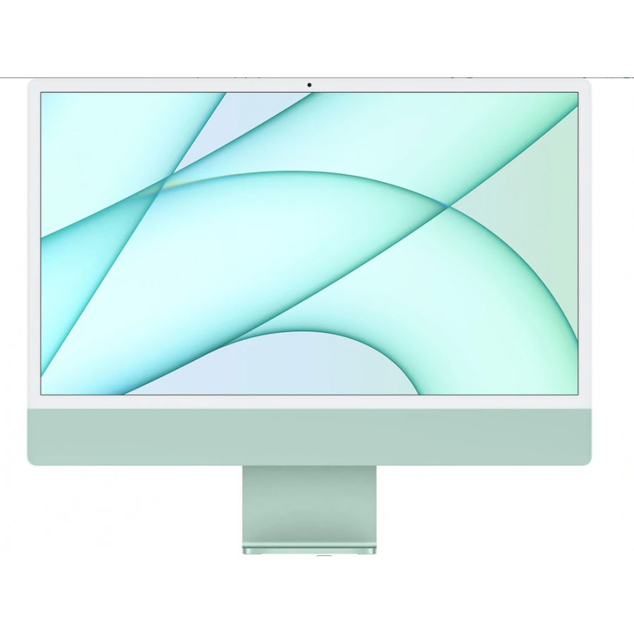 Apple iMac 24" 256 Go SSD 8 Go RAM Puce M1 CPU 8 cours GPU 7 cours Vert Nouveau Clavier Pavé Numérique Touch ID n°1