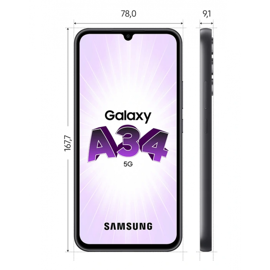 Samsung Galaxy A34 128Go Noir 5G n°3