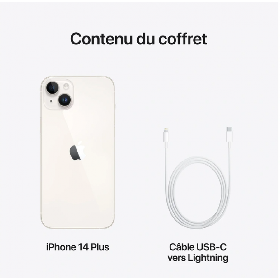 Apple Iphone 14 Plus 128Go Blanc 5G n°3
