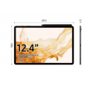Samsung Galaxy Tab S8+ 12.4'' 128 Go Anthracite WIFI S Pen inclus