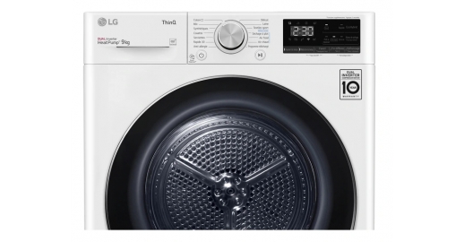 SECHE LINGE LG POMPE A CHALEUR THINQ RH9V50WH 9KG BLANC