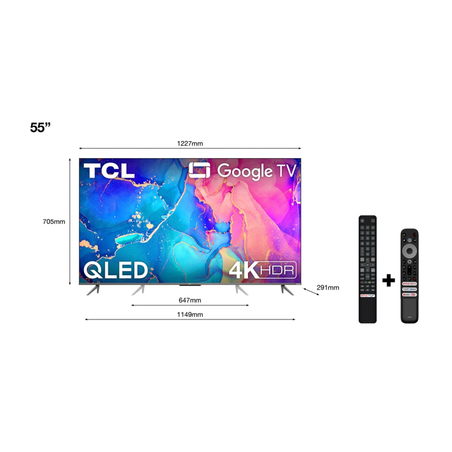 Tcl 55C635 55" 4K GOOGLE TV HDMI 2.1 Son ONKYO DOLBY ATMOS 2022 n°2