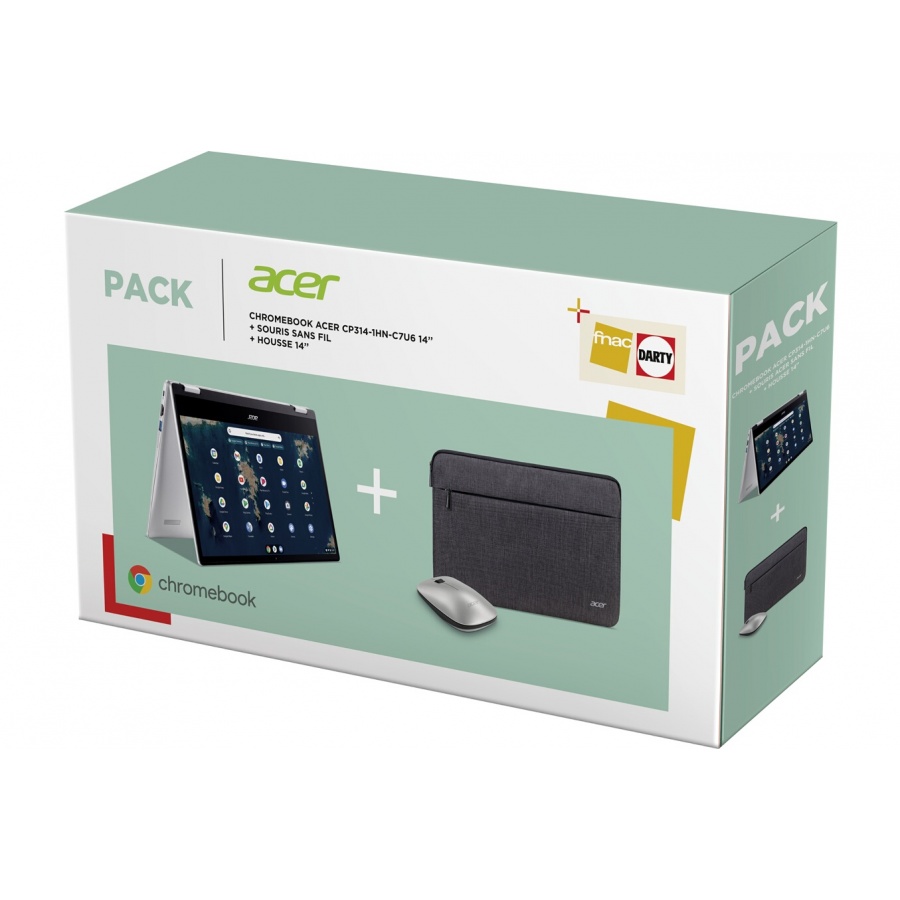 Acer Pack CP314-1HN-C7U6 Celeron/8 GO/64 EMMC + Housse + Souris sans fils n°1