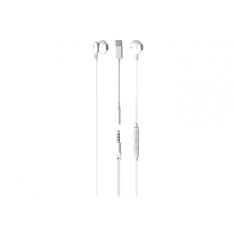 Ryght Osis Wired In-earphones - White + Adaptateur USB-C/Jack n°1