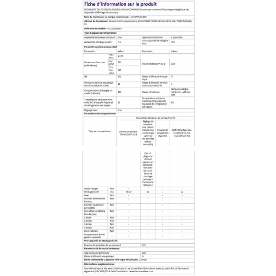 LA SOMMELIERE LS102DZBLACK n°9