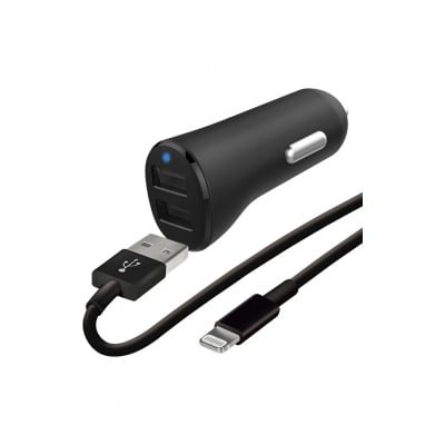Kit Chargeur Allume-Cigare Double USB Samsung 15W avec Câble : Puissance et  Confort de Recharge en Déplacement