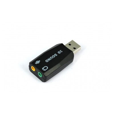 Temium Adaptateur USB 2.0 vers 2 jack 3,5 mm (son et audio)