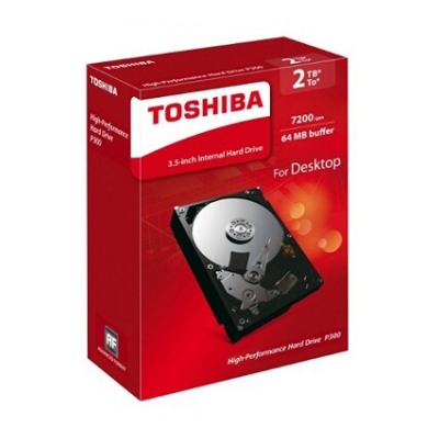 Toshiba P300 - High-performance Hard Drive 2 To - 7200 tpm - 64 Mo