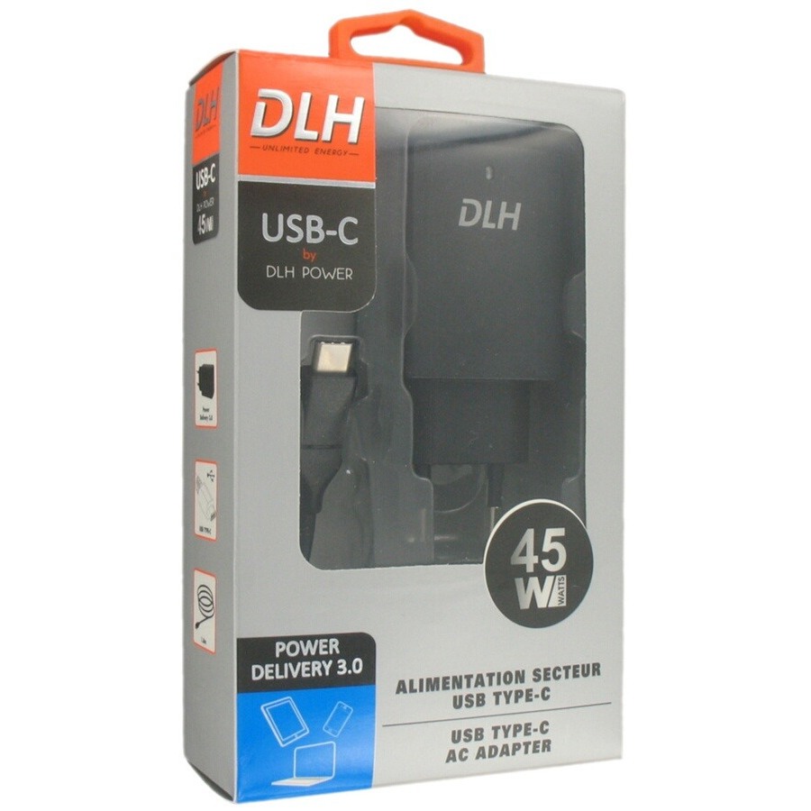 Dlh Energy Alimentation secteur universelle USB Type-C 65W Power Delivery n°2