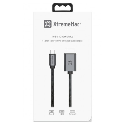 Xtrememac CABLE USB-C VERS HDMI NOIR 1M